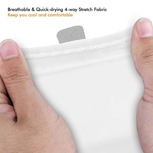 Fishing Gloves with UPF 50+ Sun Protection - Medium/White