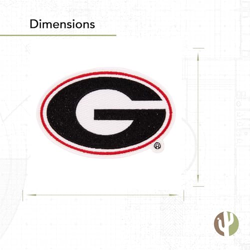 Georgia Bulldogs Iron-On Embroidered Patch - Official College Sports Fan Accessory