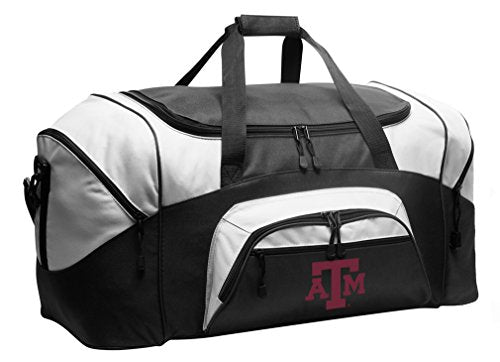 Texas A&M Aggies Duffel Bag - Large Black Gym & Luggage Bag
