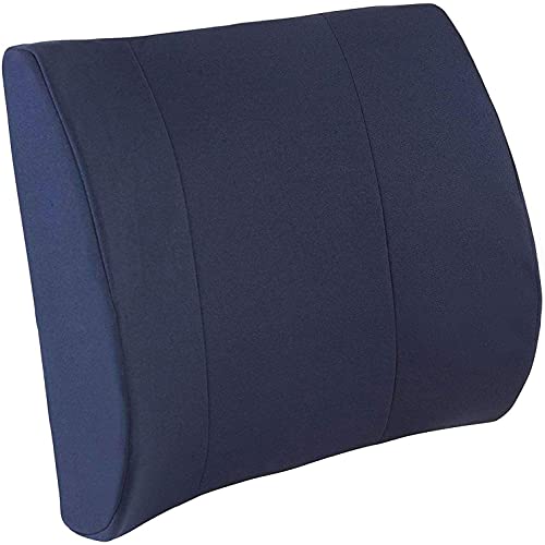 DMI Navy Lumbar Support Pillow for Chair Pack of 1 - Back Pain Relief & Posture
