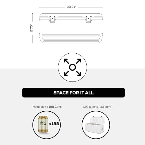 Insulated Hard Cooler - Polar & Party Bar Series Ice Chest