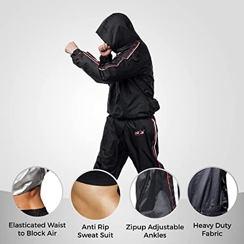 Heavy Duty Sauna Suit for Weight Loss - Full Body Hoodie
