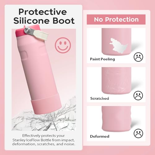 Silicone Boot for Stanley IceFlow 24 oz - Strawberry Cream