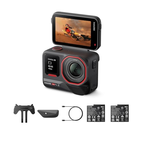 8K Waterproof Action Camera with Dual Battery Bundle - Insta360 Ace Pro 2