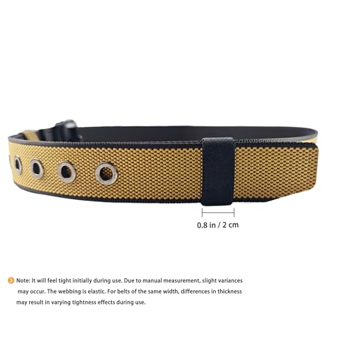 11 Pcs Thickening Elastic Belt Keepers - Nylon Strap Organizers - Wolf Brown