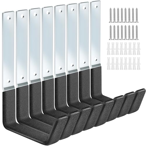 Garage Hooks Heavy Duty Bike Hooks for Garage Set of 8 Tool Organizers and Storage Wall Mount Storage Tool Holder Hanger for Garden Shed Shop Ladder