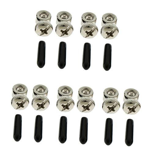 Replacement Adjustable Screws & End Caps for Speed Jump Ropes - 5 Sets
