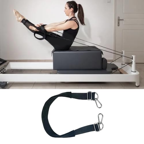 Adjustable Pilates Reformer Foot Strap - 27.5" Padded Leg Strap