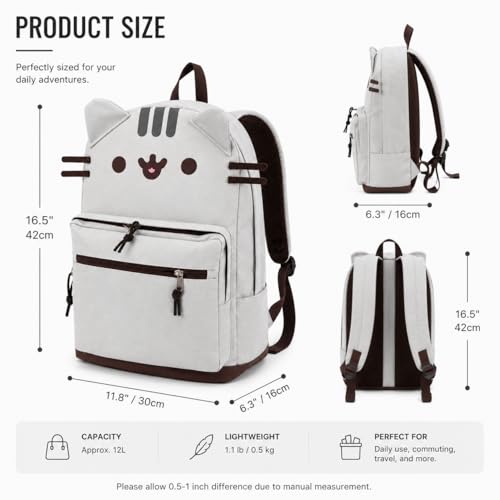 Lightweight Cat Ear Backpack - Kawaii Travel Daypack