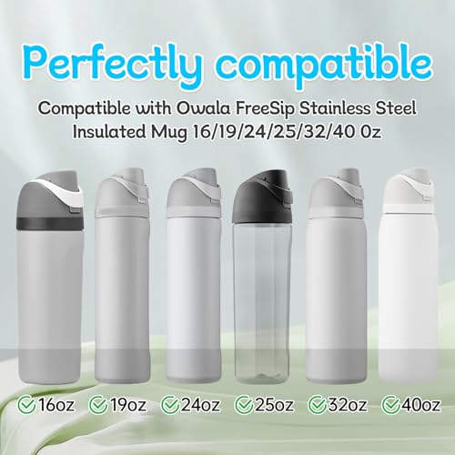 Replacement Rubber Seal Set for Owala FreeSip - 6 Grey Parts
