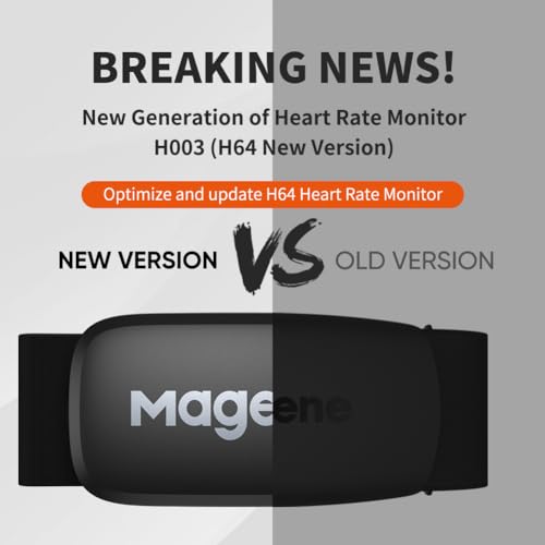 Heart Rate Monitor Chest Strap - Magene H64 with ANT+/Bluetooth