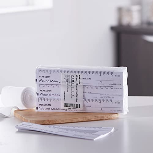 Wound Measuring Guide Ruler - Disposable Paper, 6-inch, 50 Count