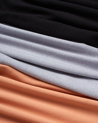 Girls 3-Pack Super Soft Athletic Biker Shorts - Black/Tan/Grey, 7-8