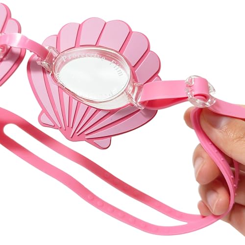 Youth Mermaid-Inspired Swim Goggles - Pink, Anti-Fog, UV Protection