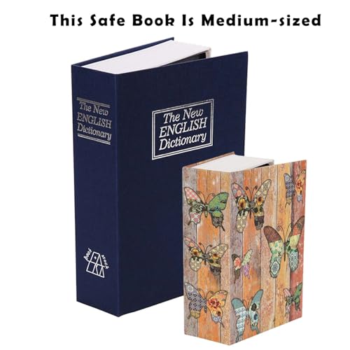 SEPOX¢ç Twins Safe Book Lock Box, Safe Box with Premium Combination Lock - Dorm-safe & Versatile - Authentic Paper Cover - Sturdy Steel Interior - Storage for Cash & Valuables 2pcs Pack of Large Book