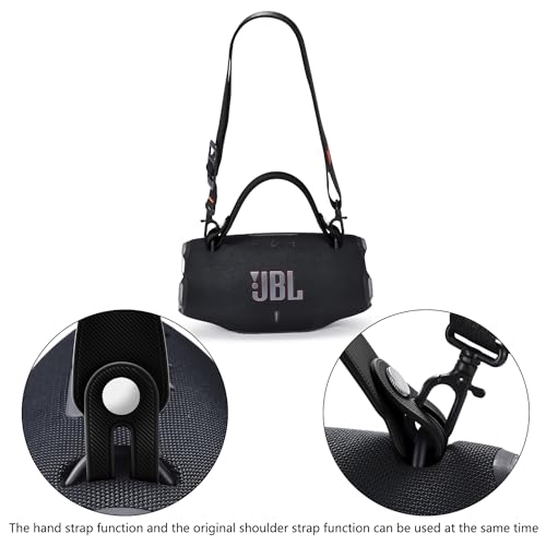 YaoshanTuda Silicone Detachable Hand Strap for JBL Xtreme 5/4/3/2 Speaker - Black