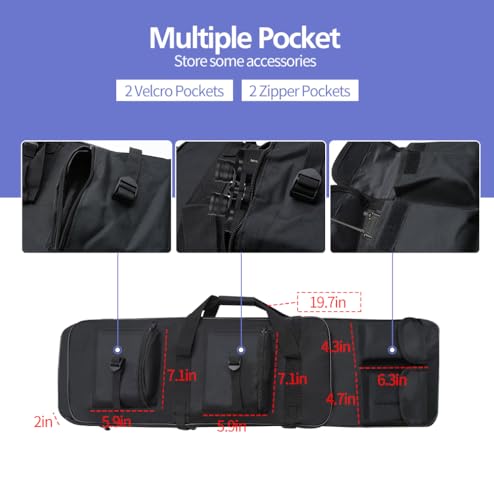 Portable Storage Bag - 37 Inch Black Case for Transportation