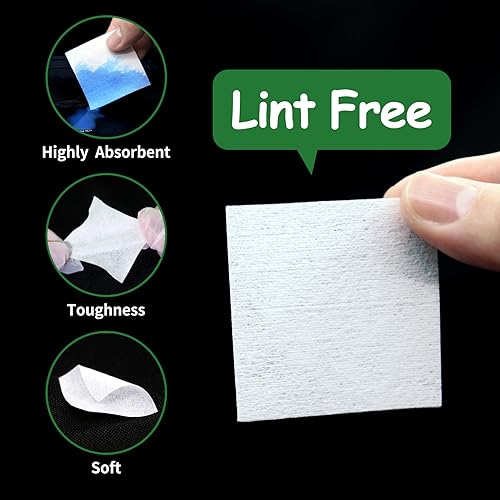 1000 Lint-Free Cotton Gun Cleaning Patches - Pre-Cut 2" x 2"