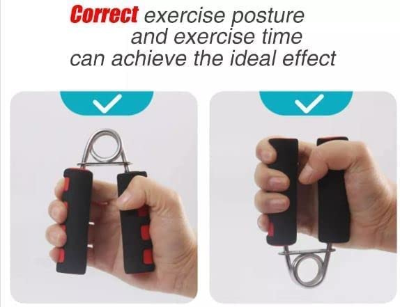 Foam Hand Grip Strengthener - 2 Pack for Forearm, Wrist & Finger Exercise