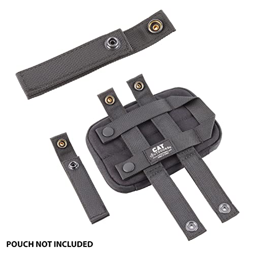 MOLLE Straps with Snaps for Backpack - Tactical Connectors - Black
