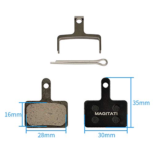 4 Pairs Resin Bicycle Brake Pads for Shimano Deore & Tektro