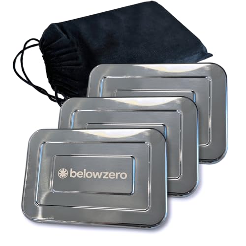 Below Zero 3-Pack Stainless Steel Ice Pack for Lunch Boxes & Coolers
