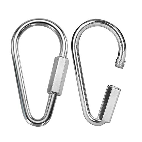 Quick Link Snap Hook Carabiner Connector - Screw Lock Clip