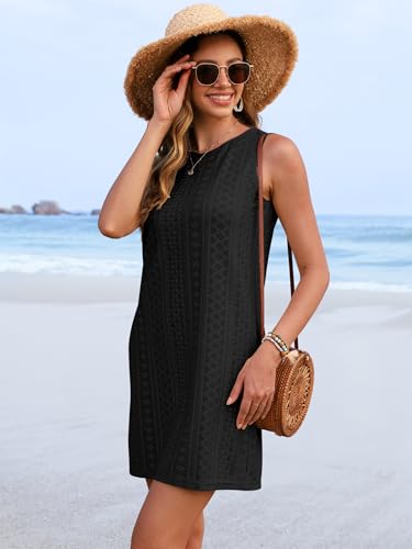 ANRABESS Women’s Swimsuit Cover Up – Black, Medium