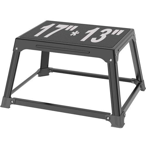 12-Inch Steel Plyometric Jump Box for Home Gym Training