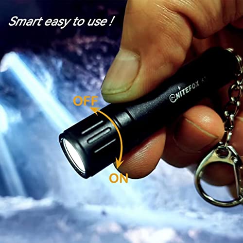 Mini Keychain Flashlight - 150 Lumens Portable EDC Light - White