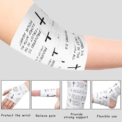 Christian Athletic Tape - White, 2 In x 23 Ft, Motivational Design