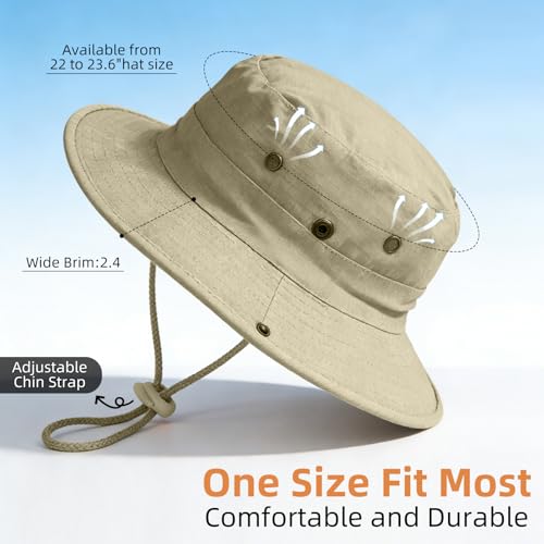 Sun Hats for Men Women Safari Hat Foldable Fishing UPF 50+ Bucket