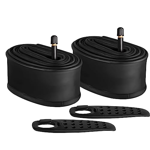 FANSPRO 20 Inch Bicycle Inner Tubes with Schrader Valve – 2 Pack for City, Mountain, BMX, Cruiser Bikes
