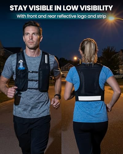 Lightweight Hydration Vest with 500ml Flask for Running & Hiking