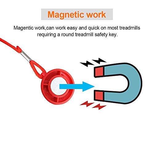 Universal Magnetic Treadmill Safety Key - Round Replacement - Classic