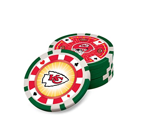 Kansas City Chiefs 300-Piece Casino-Style Poker Chip Set - Team Colors