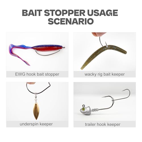 Bait Stoppers (300/600Pack), Silicone Rubber Based Fishing Keeper
