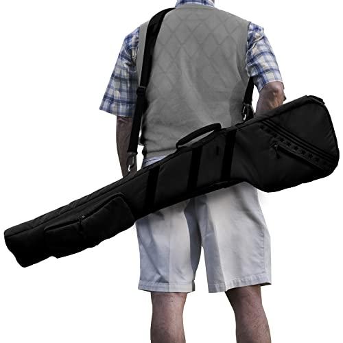 Big Teeth Black Lightweight Par 3 Golf Sunday Bag for A Few Clubs