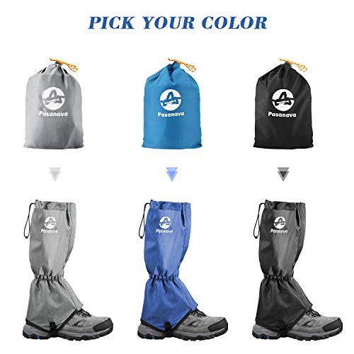 Waterproof Adjustable Leg Gaiters for Hiking & Outdoor Use