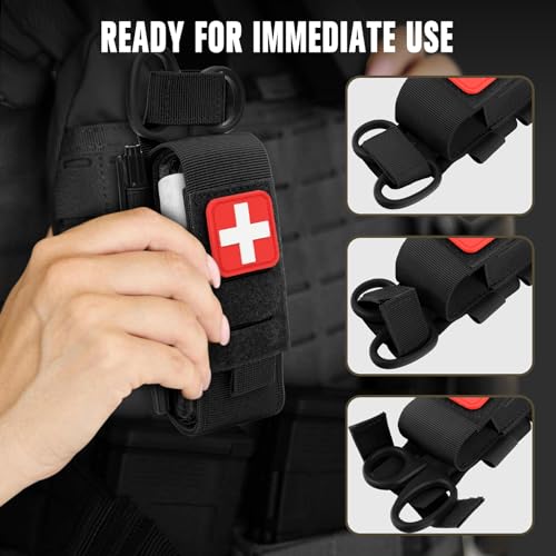 Tactical Tourniquet Pouch Holder - Quick Access, Black