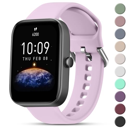 20mm Quick Release Silicone Watch Band for Smart Watches - Violet - Small