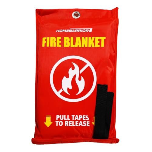 Emergency Fire Blanket - 39x39 Inch Flame Retardant Fabric, 1 Pack