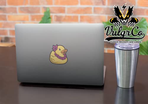 Rubber Duck Vacation Sticker - 3-Inch Waterproof Vinyl Decal for Laptops