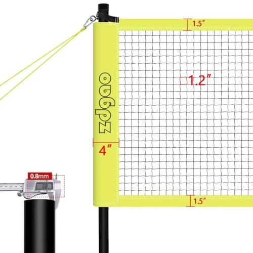 32FT Volleyball & Badminton Combo Set - Adjustable Height, Complete Outdoor Fun