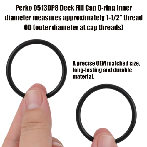 Boat Armor Filler Cap O-Rings - 1.5 Inch Rubber Seal Gaskets (3-Pack)