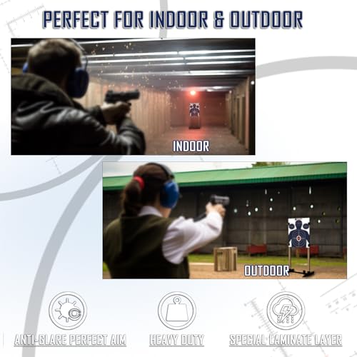 Shooting Paper Targets - 12x18 Inch Silhouette, 25 Pack