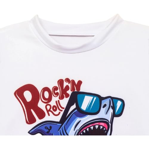 Toddler Boys Long Sleeve Swim Set - Shark C, 5-6 Years