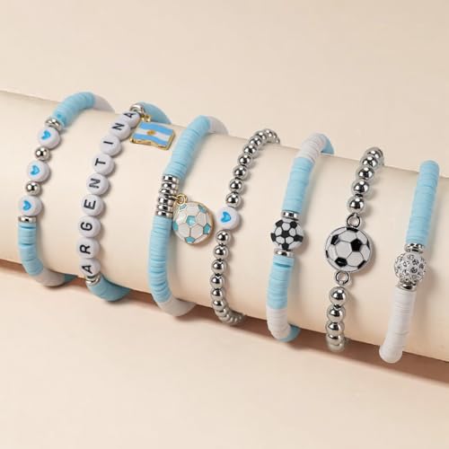 Soccer Bracelet for Women - Argentina Team Spirit Jewelry