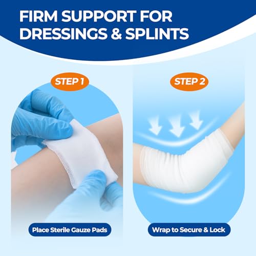 Sterile Conforming Stretch Gauze Bandage Rolls - 2 inch x 4.1 Yards, 12 Pack