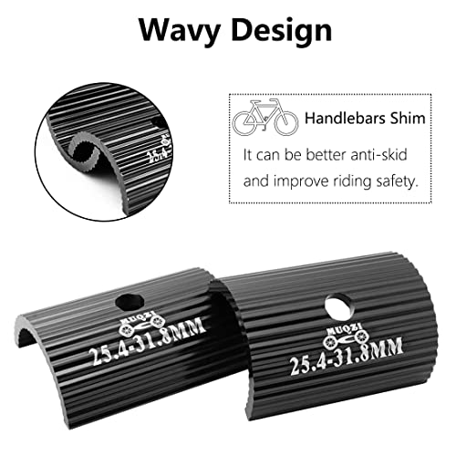 Bike Handlebar Shim Adapter 25.4-31.8mm - Black